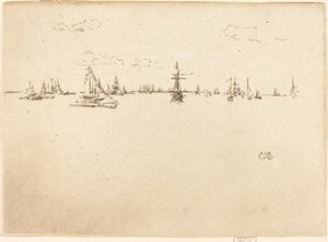 A toronyhajó, 1887. alkotó: James Abbott McNeill Whistler