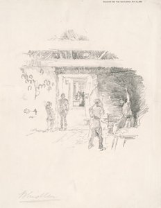 A gumiabroncskovács, 1890. alkotó: James Abbott McNeill Whistler
