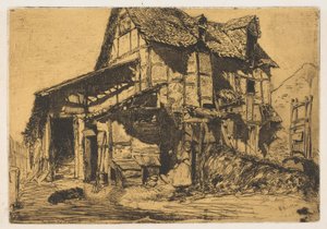A nem biztonságos bérház A régi farm, 1858. alkotó: James Abbott McNeill Whistler