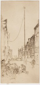 A velencei árboc, 1879-1880. alkotó: James Abbott McNeill Whistler
