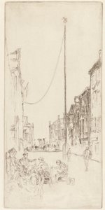 A velencei árboc, 1879-1880. alkotó: James Abbott McNeill Whistler