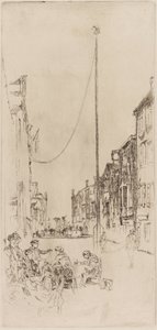 A velencei árboc, 1879-1880. alkotó: James Abbott McNeill Whistler