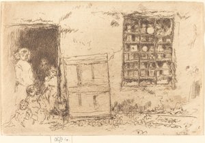 A falu édességboltja, 1887. alkotó: James Abbott McNeill Whistler