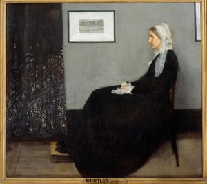 A művész anyja vagy elrendezése szürke és fekete színben 1. sz alkotó: James Abbott McNeill Whistler