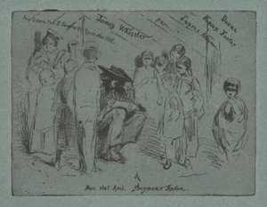 Tizenkét erős víz címlapja a természetből, 1858. alkotó: James Abbott McNeill Whistler