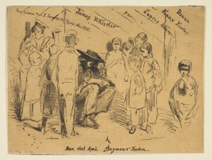 Címlap a francia Douze Eaux-Fortes dAprès Nature sorozatból, 1858. alkotó: James Abbott McNeill Whistler