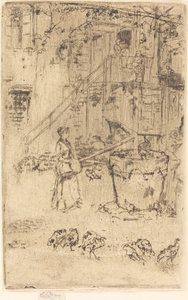 Pulykák, 1880. alkotó: James Abbott McNeill Whistler