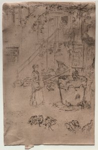 Pulykák, 1886. alkotó: James Abbott McNeill Whistler