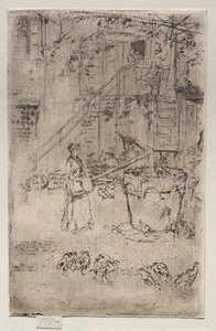 Pulykák, 1886. alkotó: James Abbott McNeill Whistler