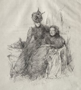 Két nő. alkotó: James Abbott McNeill Whistler