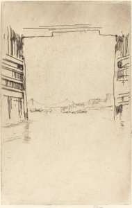 Az Old Battersea híd alatt, 1879. alkotó: James Abbott McNeill Whistler