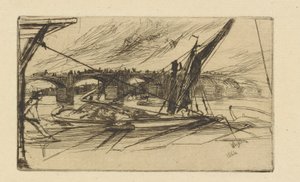 Vauxhall híd, 1861. alkotó: James Abbott McNeill Whistler