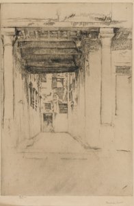 Velencei udvar, 1879-1880. alkotó: James Abbott McNeill Whistler