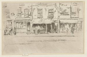 Viswinkel a Chelsea-ben A Fish-Shop, nyüzsgő Chelsea alkotó: James Abbott McNeill Whistler