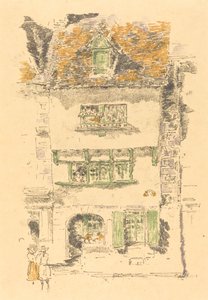 Yellow House, Lannion, 1893. alkotó: James Abbott McNeill Whistler