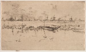 Zaandam. alkotó: James Abbott McNeill Whistler