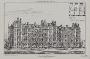 Cadogan Terrace, Cadogan és Hans Place Estate, Chelsea, 1879 alkotó: James Akerman