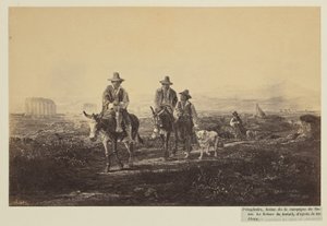 Poingdestre, jelenet a római Campagnából. Visszatérés a munkából, a festmény nyomán alkotó: James Anderson