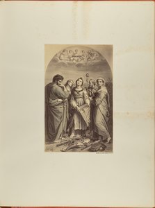 Raffaello, Szent Cecília. Bologna. metszet alkotó: James Anderson