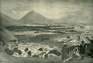 A Bala Hissar és Kabul városa a Citadella felső részéből, 1842, 1901.