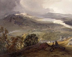 Windermere-tó, a tóparti vasútvonal részlete, az 