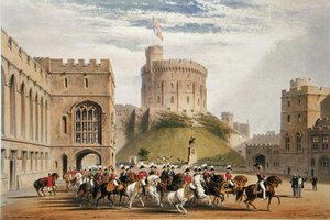A Nyugatra néző négyszög – Oroszország császára és Albert herceg (1819-61) alkotó: James Baker (after) Pyne