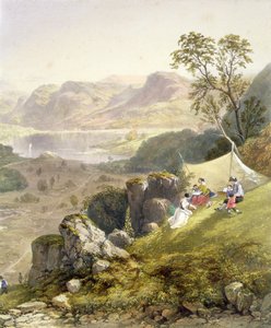 Thirlmere és Wythburn, egy vázlatos parti részlete, „The English Lake District”