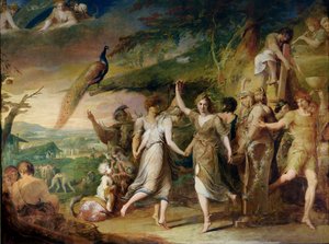 Görög aratóház, avagy hálaadás a vidéki istenségeknek, Ceresnek, Bacchus Sylvanusnak és Pannak, második az emberi kultúra és tudás fejlődése sorozatban, 1777-84 körül