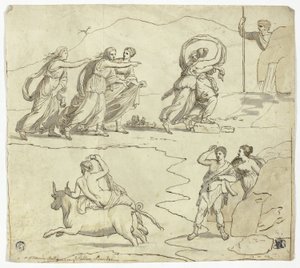 Antik mozaik a Barberini-palotában alkotó: James Barry
