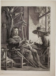 Milton diktál Ellwoodnak, a kvékernek alkotó: James Barry