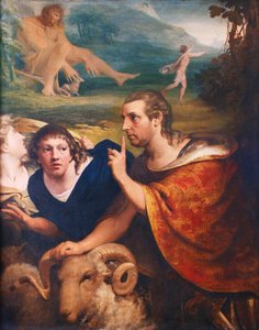 James Barry és Edmund Burke portréi Ulysses és társa a Polyphemus-barlangból menekülő szereplőiben, 1776