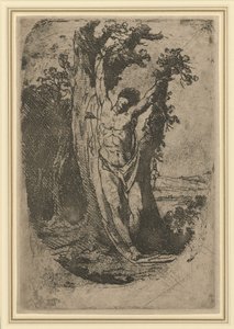 Szent Sebestyén, 1776 körül (lágy alapozású metszet rulettmunkával és harapással) alkotó: James Barry