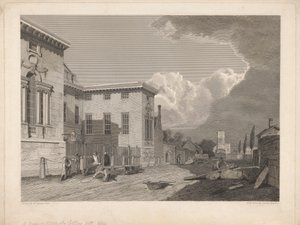 Kilátás a Worcester College-ról stb. alkotó: James Basire