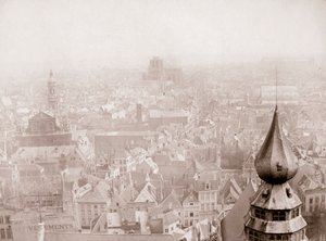 Antwerpen látképe, 1898. alkotó: James Batkin