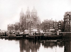 Szent Miklós-templom a falakon belül, Amszterdam, 1898.