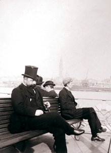 Utasok egy kompon, Rotterdam, 1898. alkotó: James Batkin