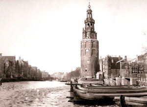 A Montelbaanstoren, Amszterdam, 1898. alkotó: James Batkin