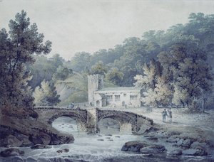 Templom és híd, Hubberholme, Yorkshire