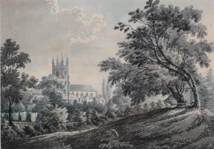 Croydon templom a Duppas Hill teraszról, 1925