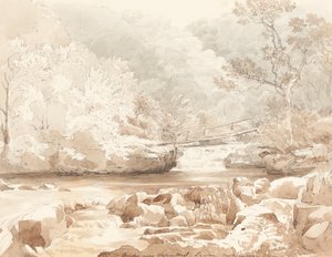 Bridge Near Waters-Meet, Lynton, North Devon, 19. század első fele.