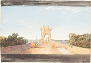 Clifton függőhíd Bristol közelében, kb. 1832.