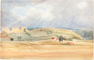 Táj Somerset szarvasmarhával, 1830.