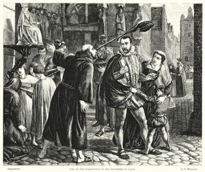 A párizsi reformátorüldözés ideje (metszet) alkotó: James Clarke Hook