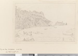 iv. Kilátás a Watering Place Tegadoo-öbölre, Új-Zéland, 1769. október 23.