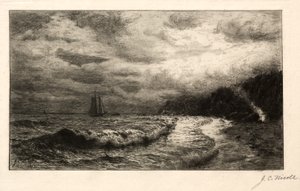 A csempész leszállóhelye. alkotó: James Craig Nicoll