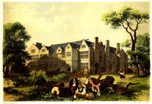 Sawston Hall, Cambridgeshire, 1848 alkotó: James Dafforne