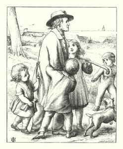 Őszi szombati séta alkotó: James Dawson Watson