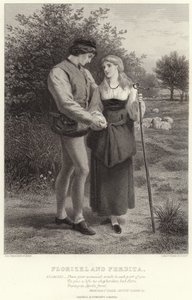 Florizel és Perdita, Télek meséje, IV. felvonás, III. jelenet alkotó: James Dawson Watson