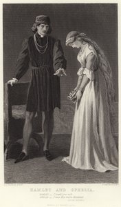 Hamlet és Ophelia, III. felvonás, I. jelenet
