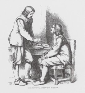How Faithful instructed Hopeful (metszet) alkotó: James Dawson Watson
